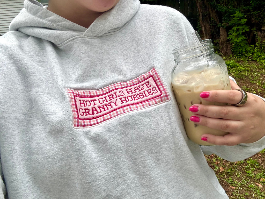 Hot Girls Have Granny Hobbies Crewneck